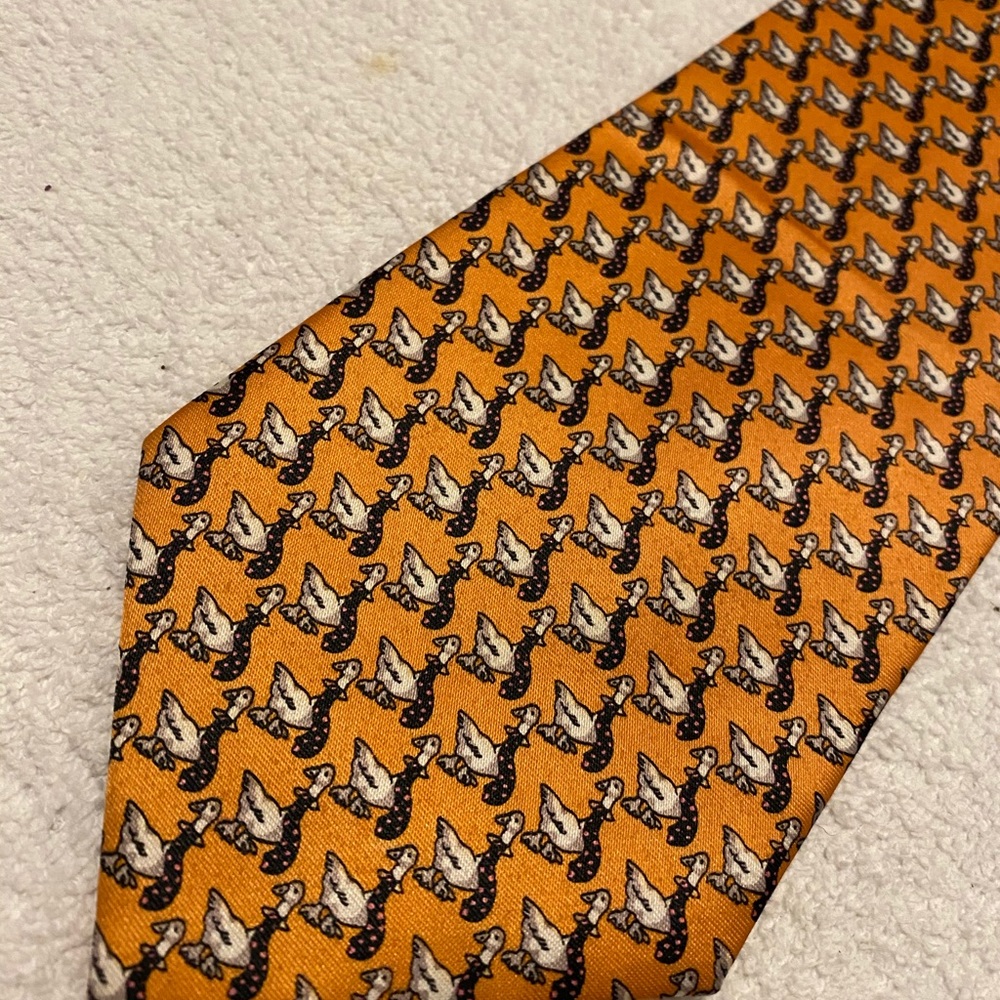 Brand New Fashionable Ducks Tie By ROBERTO LORENZO